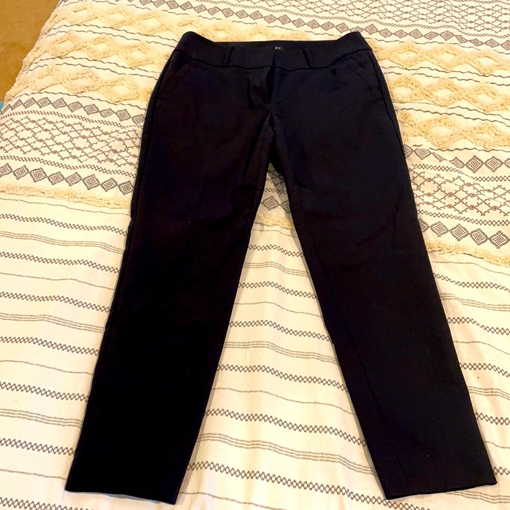 Loft Black Dress pant Julie Skinny